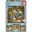 Educa Puzzle Lesné príbehy 4v1 / (12 & 16 & 20 & 25 dielikov) / od 3 rokov