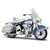 Maisto - HD - Motocykel - 1966 FLH Electra Glide, modro-biela, séria 44, 1:18