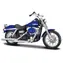 Maisto - HD - Motocykel - 2006 Dyna Street Bob, metal modrá, séria 44, 1:18