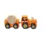 CUBIKA 15351 Traktor s vlekom - drevená skladačka s magnetom / 3 diely / od 3 rokov