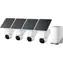 Anker Eufy E42 biela / HomeBase 3 + 4X IP kamera so solárnym nabíjaním / 360° / nočné videnie / microSD / Wi-Fi / 4k