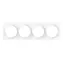 Fibaro Walli Quadruple Cover Plate FG-Wx-PP-0009 / Štvorrámik pre vypínače Walli biela