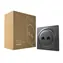 Fibaro Walli N Ethernet Outlet FGWEEU-021-8 / Ethernetová zásuvka RJ45 sivá