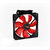 AIREN FAN RedWings120 TC ventilátor / tepelná regulácia otáčok / 120 x 120 x 25mm / 16.9dB / červená