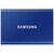 SAMSUNG T7 Externý SSD disk 1TB modrá / Externý SSD / R: 1050 MBs & W: 1000MBs / USB-C / 3y