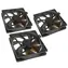 Noiseblocker BlackSilent Pro Fan PLPS čierna 3ks / 120mm / 24 dB @ 1500 RPM / 58.86 CFM / 4-Pin PWM