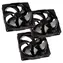 Noiseblocker NB-eLoop Fan B12-PS Black Edition 3ks / 120mm / 21.2 dB @ 1500 RPM / 58.09 CFM / 4-Pin PWM