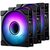 PHANTEKS M25 Gen2 PWM D-RGB 3ks čierna / 120mm / Hydraulic Bearing / 35.13 dB @ 2000 RPM / 72.72 CFM / 4-pin PWM + 3-pin