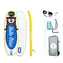 FunWater Nafukovací Paddleboard Tuxedo Sailor Detské SUP 240cm modrá / príslušenstvo / Max. zaťaženie 77kg