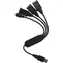 PremiumCord USB2.0 HUB 4-portový / čierny kábel