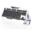 E-BLUE Auroza Set / Klávesnica + myš / herný drôtový set / USB / US / biela