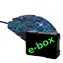 E-BLUE Auroza Gaming e-box modrá / herná optická myš / 6tlačítok / 1 koliesko / drôtová (USB) / 4000DPI