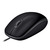 Logitech Mouse B110 Silent čierna / optická myš / USB / 1000dpi / 3 tlačidlá / 1.8m