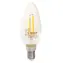 TESLA LED žiarovka CRYSTAL RETRO CANDLE sviečka E14 2.5W / 230V / 250lm / 2700K / teplá biela / číra