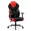 Diablo X-Gamer 2.0 Normal čierno-červená/ herná stolička / syntetická koža / pojazdové kolieska / nosnosť 150 kg