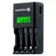 EverActive NC-450 Black Edition / Nabíjačka batérií / až 4 batérie AAA alebo AA / LCD / Ni-MH
