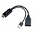 Akasa AK-CBHD24-25BK / adaptér HDMI na DisplayPort / USB-A 2.0 / 4K / 60Hz