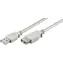 MicroConnect Prepojovací kábel USB 2.0 M - USB 2.0 F 1m šedá / 480 Mbit/s