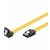 MicroConnect Prepojovací kábel SATA 7pin 90 ° uhol - SATA 7pin 0.5m žltá / SATA III