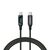 SAVIO CL-174 USB-C kábel 1m čierna / displej