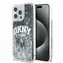 DKNY Liquid Glitter Arch Logo Zadný Kryt pre Apple iPhone 13 Pro Max čierna