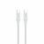 Epico pletený PD kábel USB-C na USB-C 1.2m biela