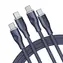 VOLTME Powerlink Rugg Series CTC Kábel USB-C(M) 5A/100W 1.8m modrá / 2x USB-C(M)