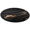 Arozzi Zona Floorpad Black Gold / ochranná podložka na podlahu / guľatá 121 cm priemer / čiernozlatý design