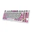 MSI FORGE GK600 TKL fialová / Bezdrôtová herná klávesnica / mechanická / RGB / USB-C / BT / DE layout