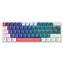 Machenike K500-B61 bielo-modrá / mechanická herná klávesnica / USB / RGB / Blue Switch / 1.6m