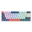 Machenike K500-B61 bielo-modrá / mechanická herná klávesnica / USB / RGB / Red Switch / 1.6m
