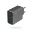 Cuktech CUKAD653EUGR 65W GaN nabíjačka sivá / 2x USB-C / USB-A