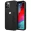 BMW Zadný kryt kožený perforovaný Curve pre iPhone 12 Pro Max čierna