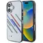 BMW Zadný kryt Motosport Random Stripes pre iPhone 16 PLUS sivá