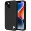 BMW Zadný kryt prešívaný kožený pre iPhone 14 6,1 čierna