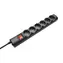 Trust Surge Protector 6 ports čierna / 1.8m / 250V / 2500W / 6 zásuviek