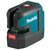 Makita SK105DZ / Krížový Laser / Class 2 / až 35 m (80 ms príjmačom) / 635 nM / presnosť 0.3 mm na m
