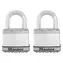 Master Lock M5EURT Set 2 ks titánových visiacich zámkov - Excell - 50mm