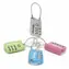 Master Lock 4688EURD SET Visiaci kombinačný zámok TSA (1 balenie, 4ks)