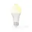 Nedis LED žiarovka E27 / A60 / 4.9 W / 470 lm / 3000 K / biela / Retro štýl / Matné / Detekcia pohybu / 1 ks