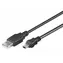 PremiumCord Kábel USB, AB mini, 5pinov, 1m