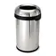 Simplehuman Odpadkový kôš do komerčných priestorov - 80 l / okrúhly / otvorený / matná nerez oceľ