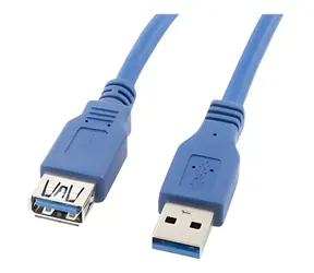 Lanberg USB-A 3.0 (M) - USB-A 3.0 (F) modrá