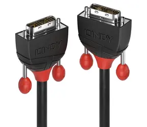 Lindy DVI-D Single Link Black Line 10 m čierna