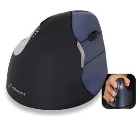 Evoluent VerticalMouse 4 Right Hand čierna/modrá