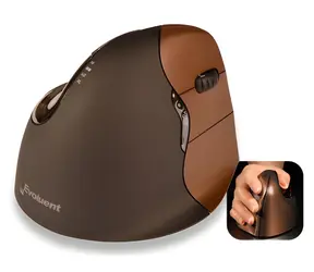 Evoluent VerticalMouse 4 Small čierna, hnedá