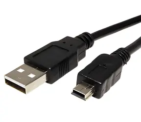 OEM Kábel USB 2.0 - miniUSB 5pin M/M čierna