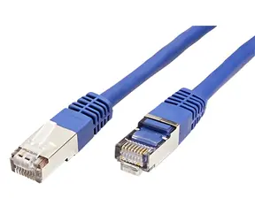 Value S/FTP patch kábel Cat6 modrá, 0,5 m