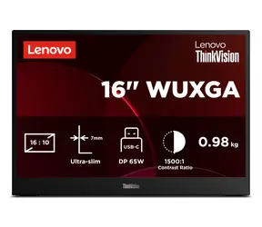16" Lenovo ThinkVision M16 čierna