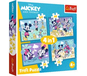 Trefl Puzzle Mickey Mouse: Priatelia 4v1